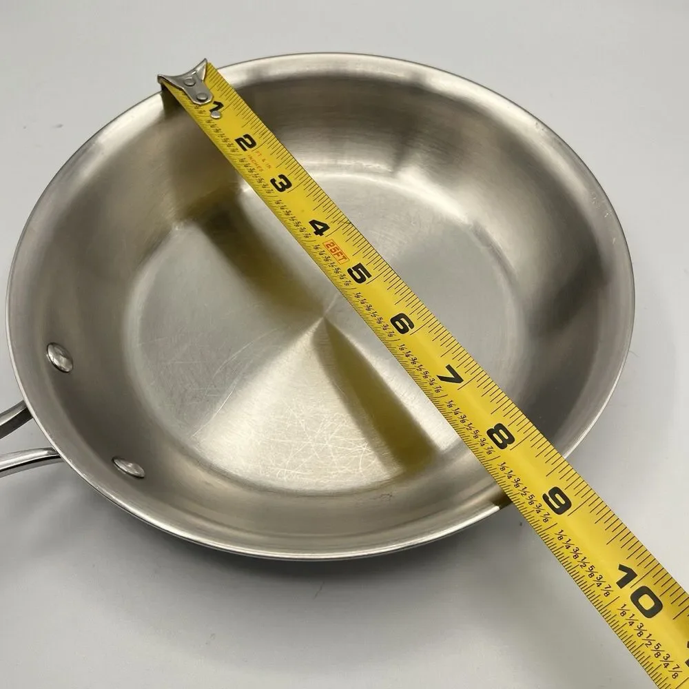 Tramontina Gourmet Tri-Ply Clad Stainless Steel Frying Pan 8in Silver